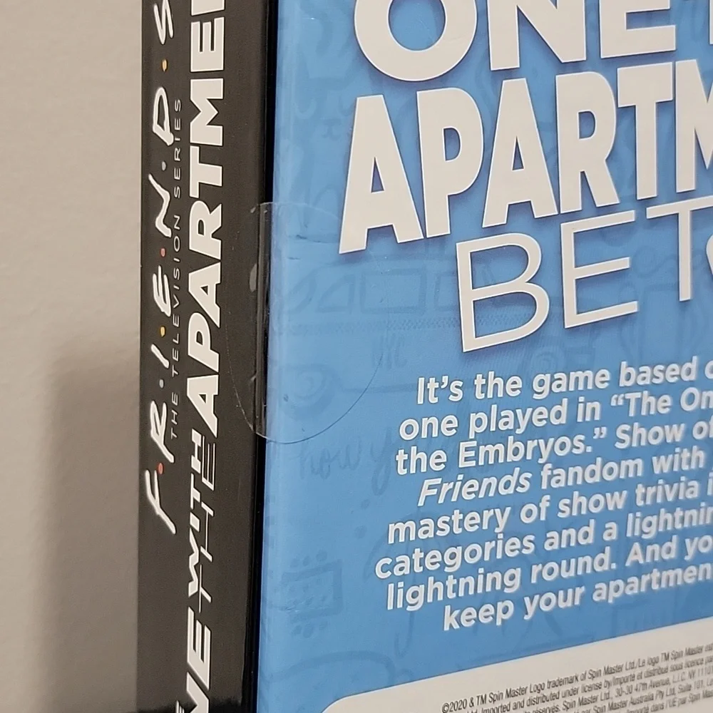 Friends The One with the Apartment Bet Game